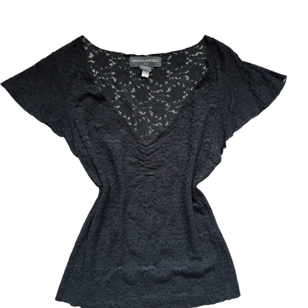 Banana Republic Black Lace Women's Top